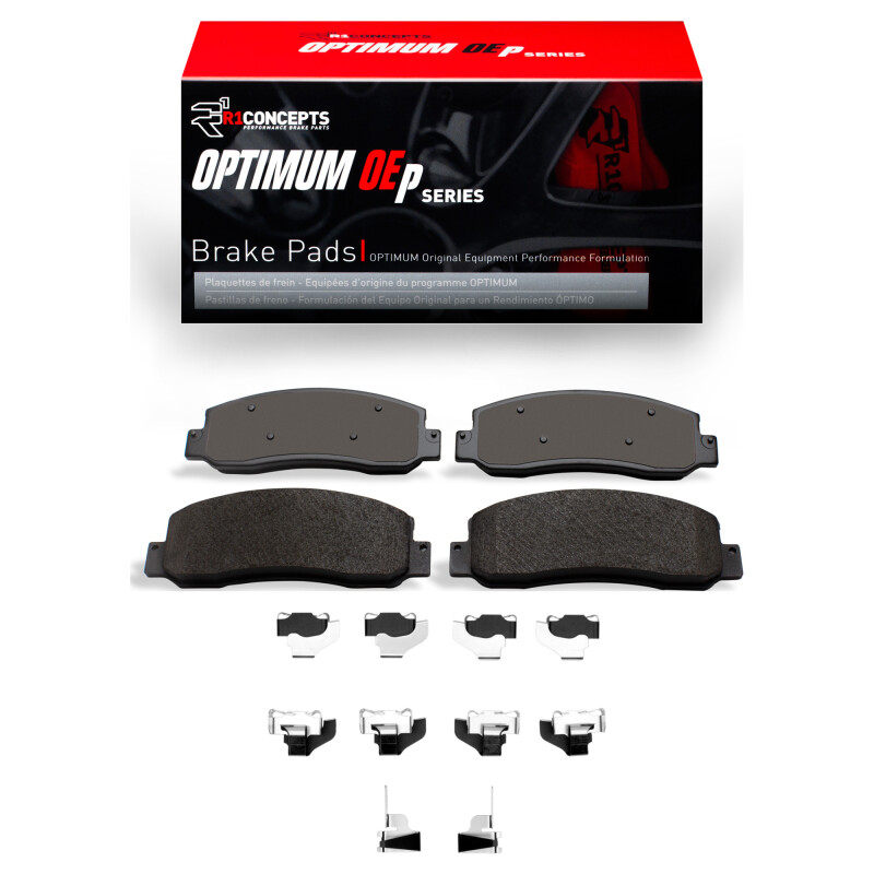 Ford F-350 Super Duty Brake Pads - Front - R1 Concepts - Optimum OE - `10-`12